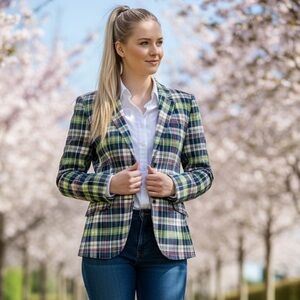 Vintage J.Crew Schoolboy Madras Blazer